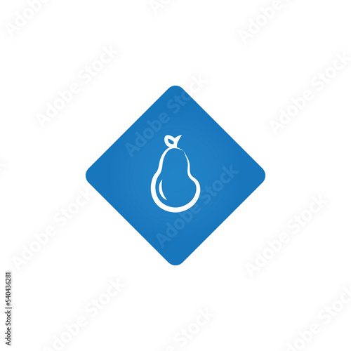 Pear fruit design. Vector illustration.