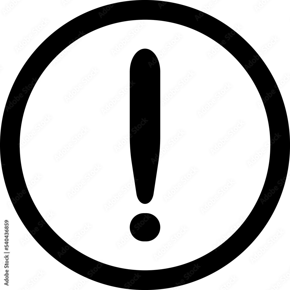 Attention symbol, web and computer icon, transparent backgrounds Attention symbol, web and computer icon, transparent backgrounds