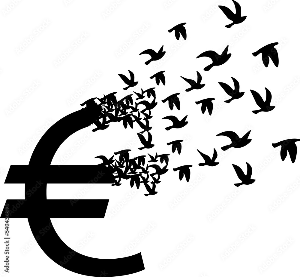 Euro Loses Its Value Symbol Concept Of Devaluation Transparent euro-loses-its-value-symbol-concept-of-devaluation-transparent