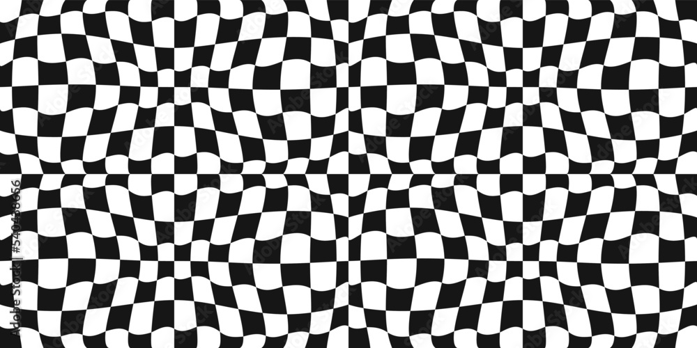 Fototapeta premium Checkerboard convex pattern. Print and seamless surfaces, design decoration.