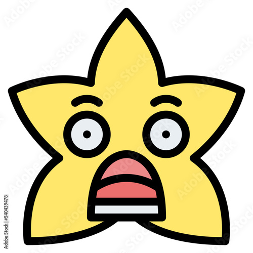 astonished star emoji