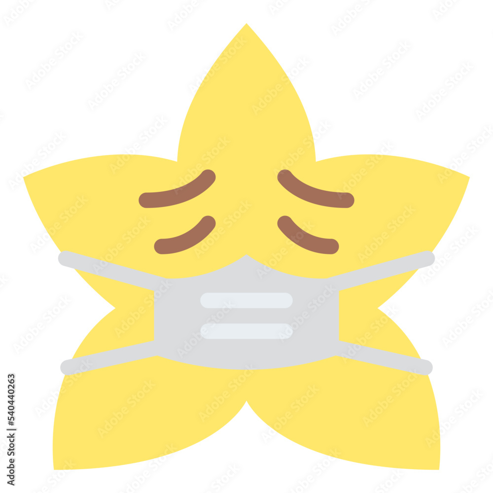 Obraz premium sick star emoji