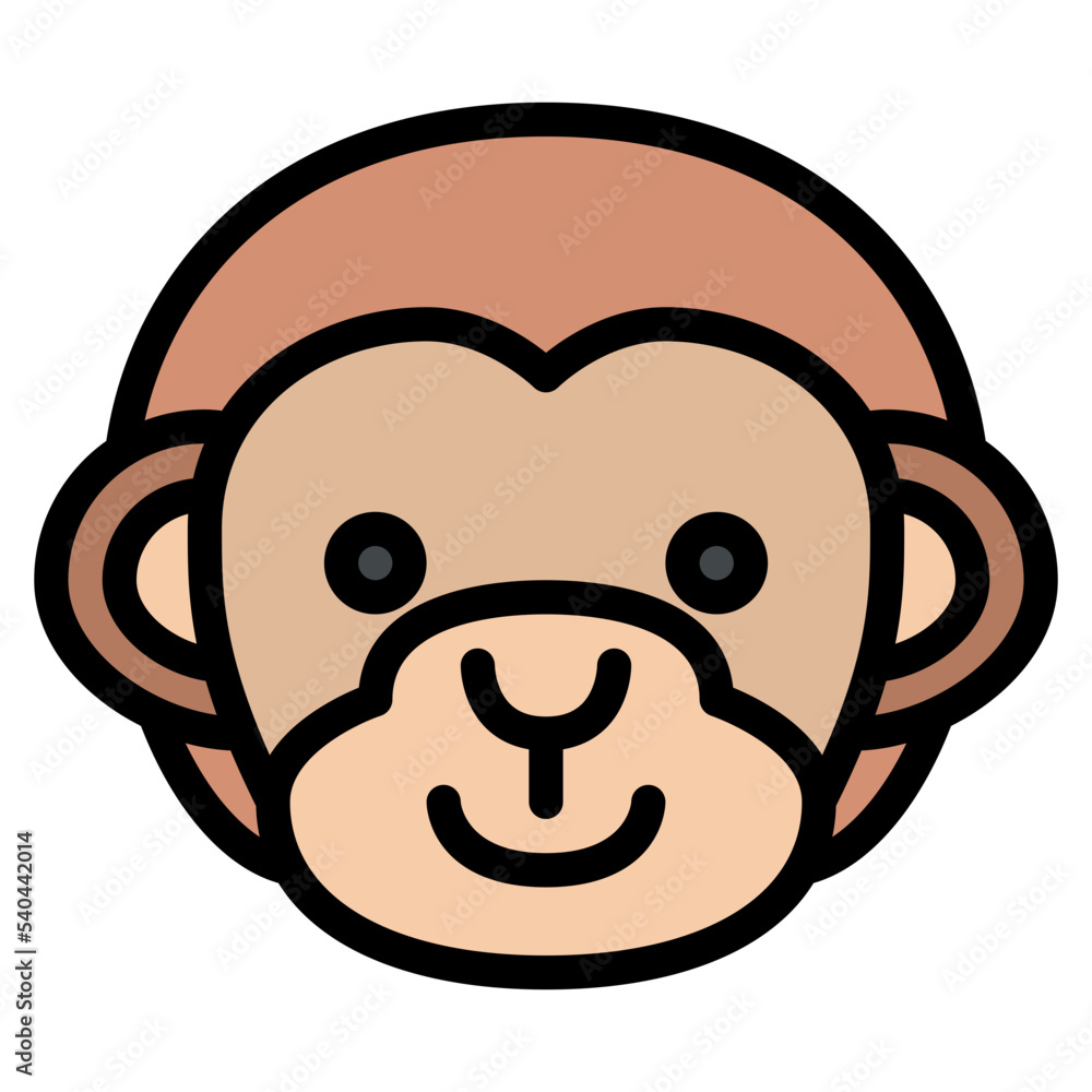 monkey animal face avatar zoo monkey animal face avatar zoo