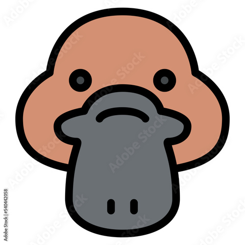 platypus animal face avatar zoo