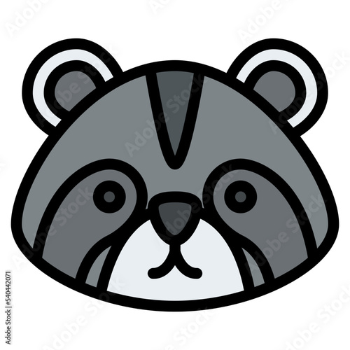 raccoon animal face avatar zoo