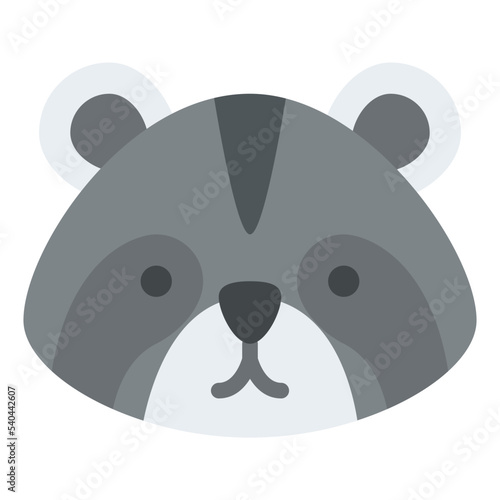 raccoon animal face avatar zoo