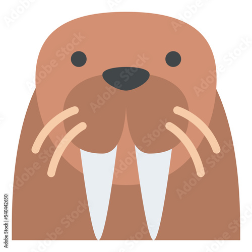 walrus animal face avatar zoo