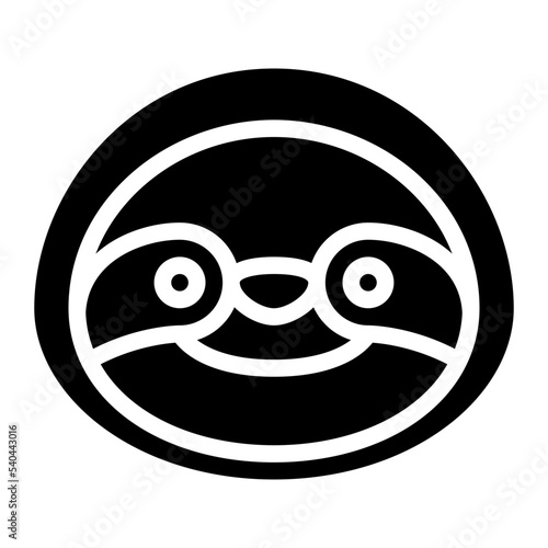 sloth animal face avatar zoo