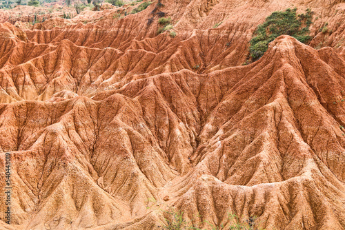 Red hills of Tatacoa Desert in Huila, Colombia, South America photo