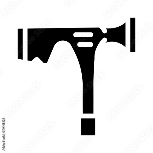 drywall hammer glyph icon vector. drywall hammer sign. isolated symbol illustration