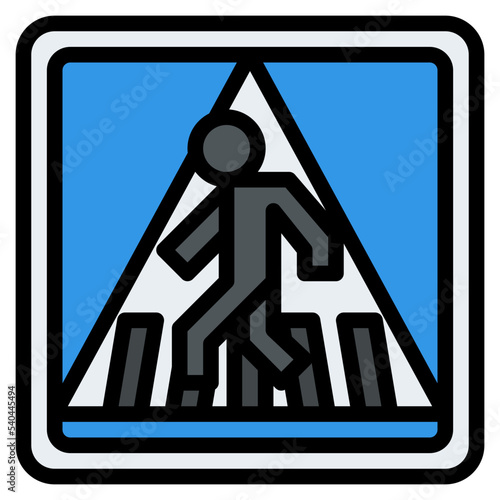 crosswalk traffic sign