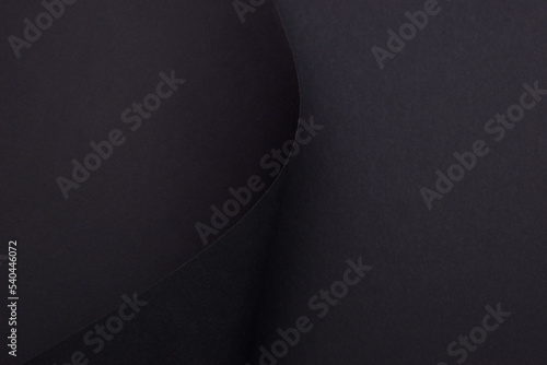 Clean black 3d curved background