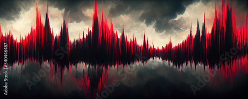 soundwaves abstract sythwaves background  photo