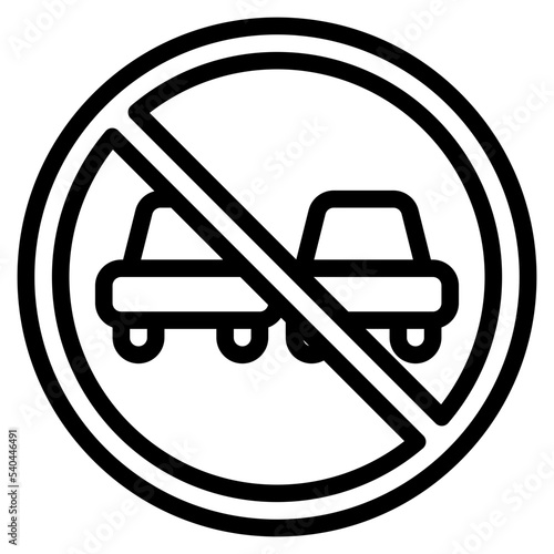 no overtaking traffic sign