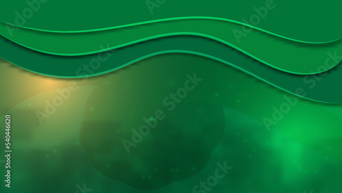 abstract background, green paper cut shapes. Vector design layout for flyers, posters and invitations. Carving art, environment and ecology elements