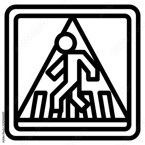 crosswalk traffic sign