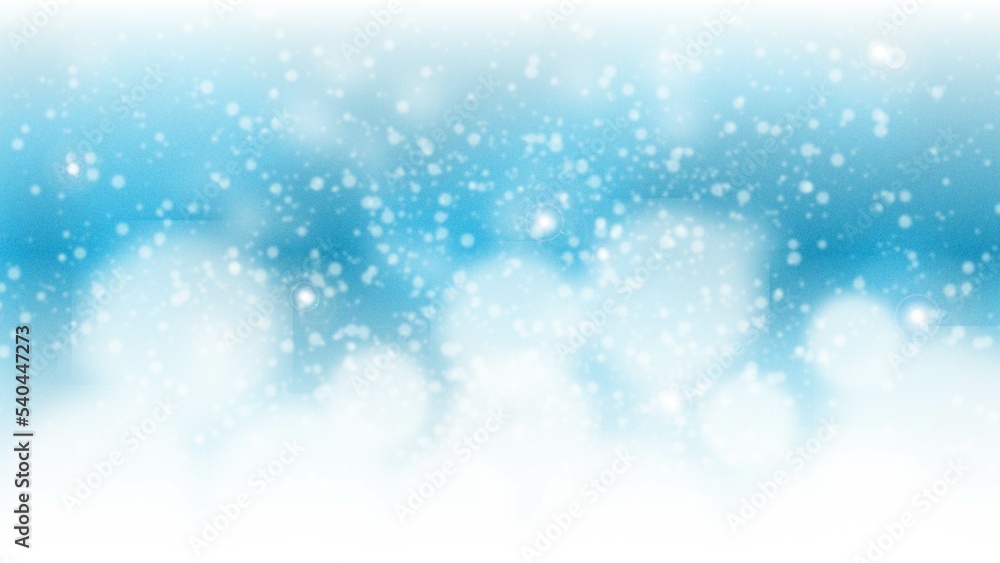 Fototapeta premium sparkling or twinkle snowly blue shiny bubbles abstract background.