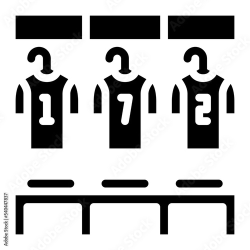 dressing room football team soccer sport club