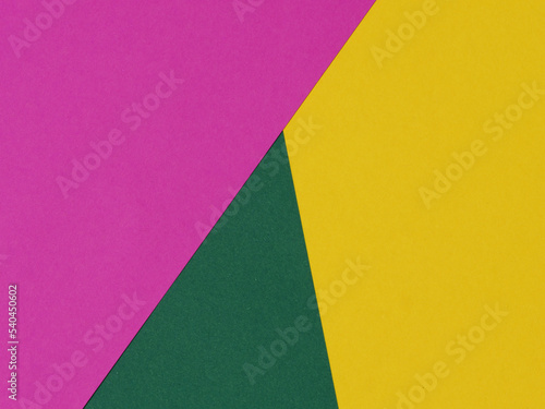 Abstract background in three bright colours, purple green yellow