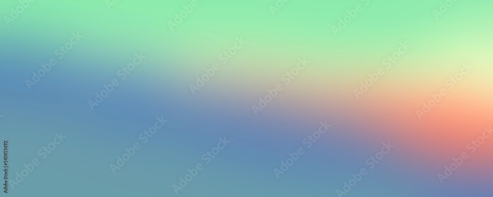 Sunset sky gradient banner background template. Soft color wallpaper.	