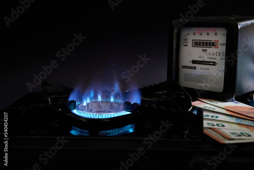 Wallpaper Mural The energy crisis. High cost, price of gas and electricity Torontodigital.ca