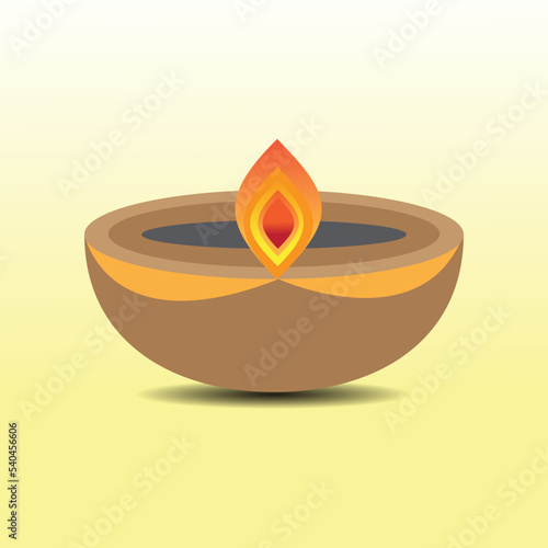 Diya light lamp Indian festival Diwali religious prosperity decorative worship 