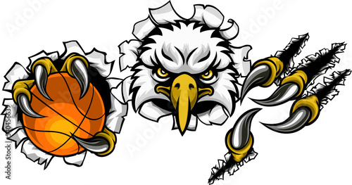 Eagle Basketball Cartoon Ma...