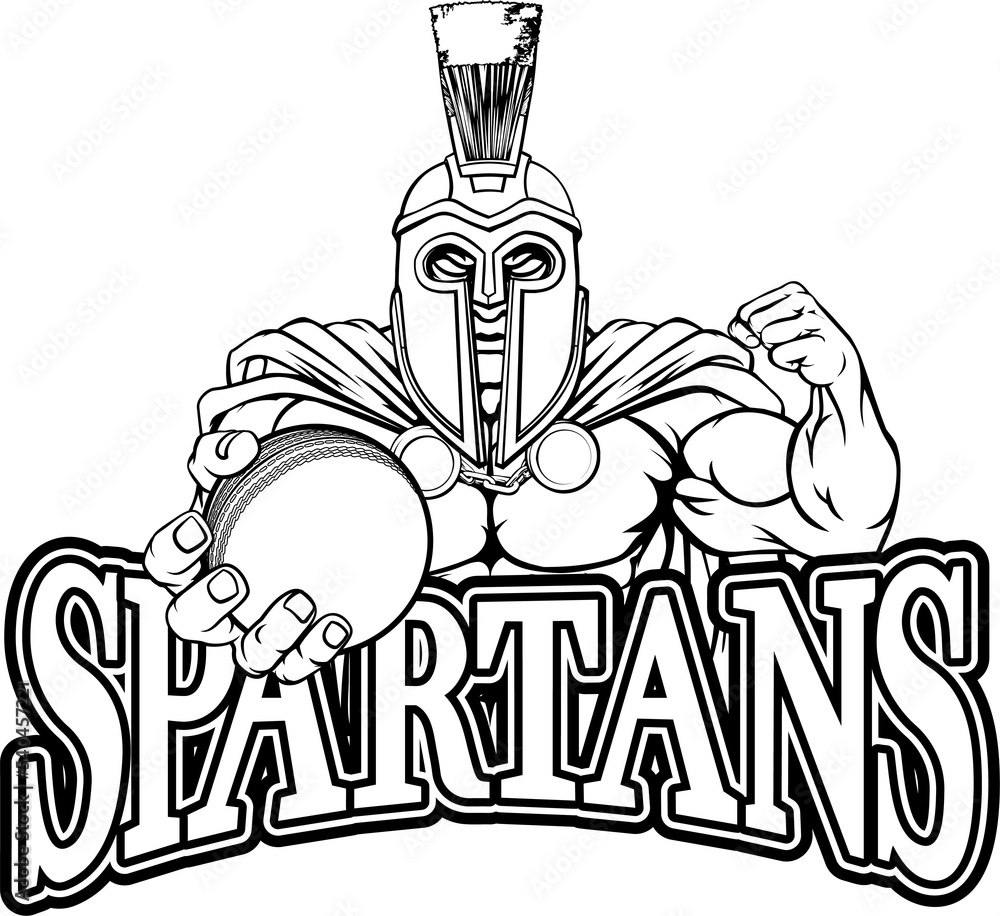 Spartan Trojan Cricket Sports Mascot