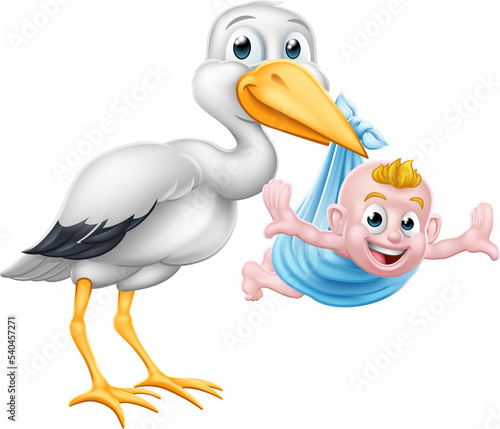 Stork Cartoon Pregnancy Myt...