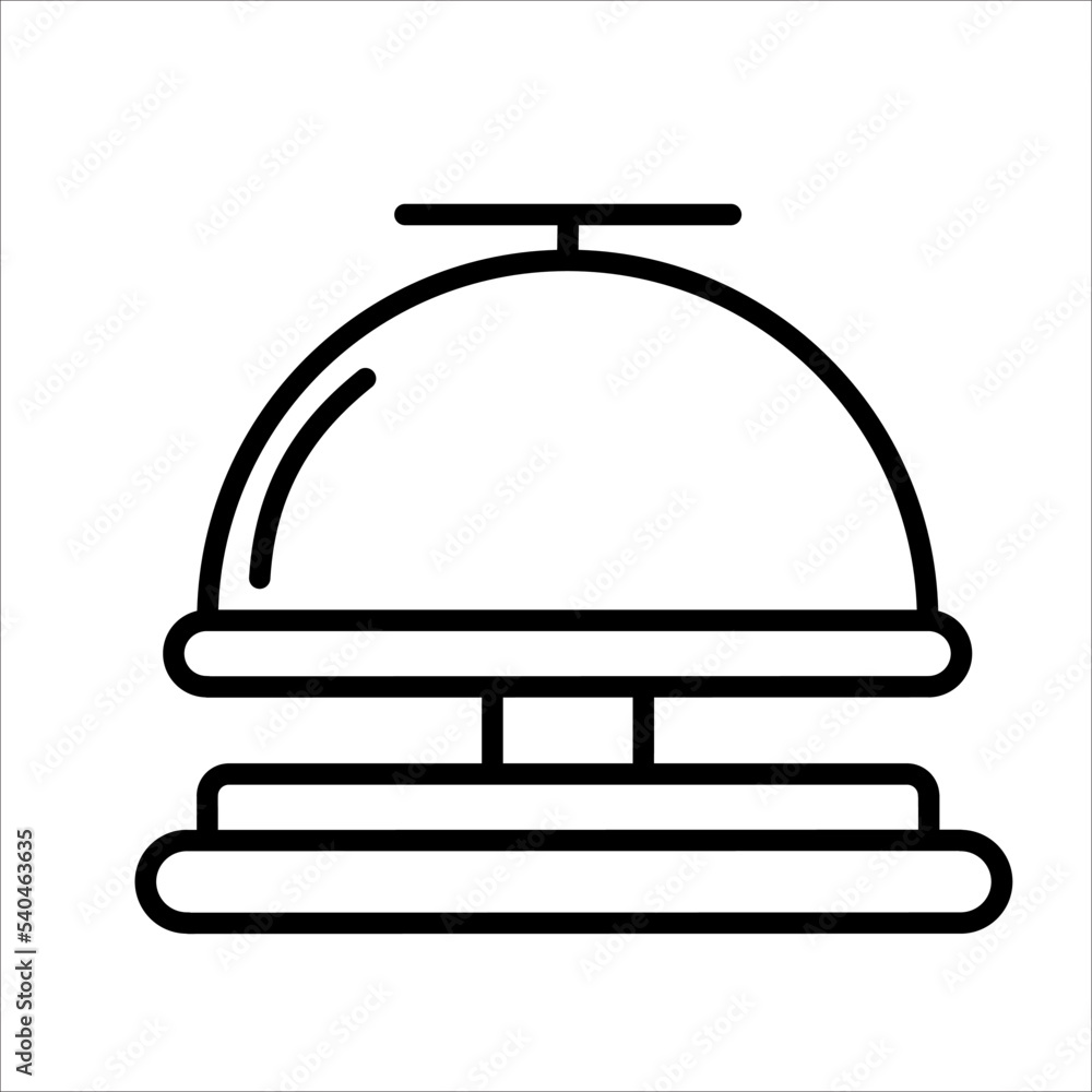 Desk Bell, Reception Bell Icon Logo Design Vector Template Illustration Sign And Symbol Desk Bell, Reception Bell Icon Logo Design Vector Template Illustration Sign And Symbol