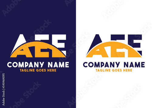 Letter AEE logo design vector template, AEE logo photo