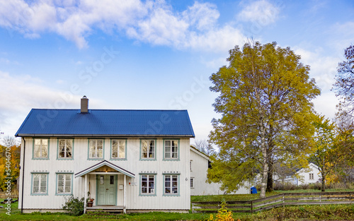 Old farmhouse at Sømna bygdetun, Nordland county, Norway,Europe photo