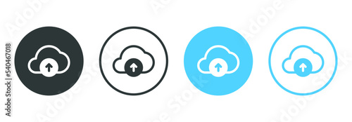 upload icon, cloud uploading symbol, arrow up icon