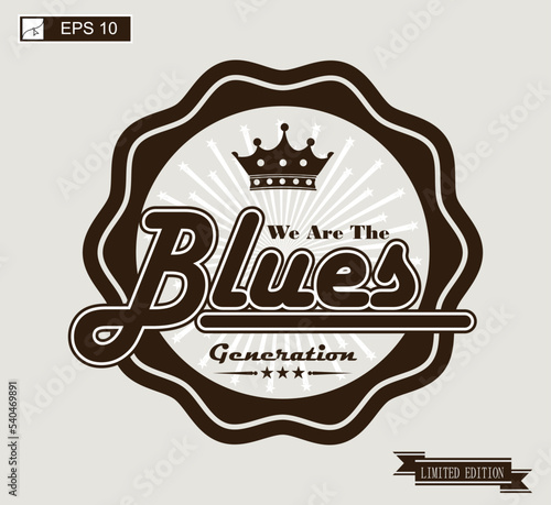 label vintage for punk rock music genre