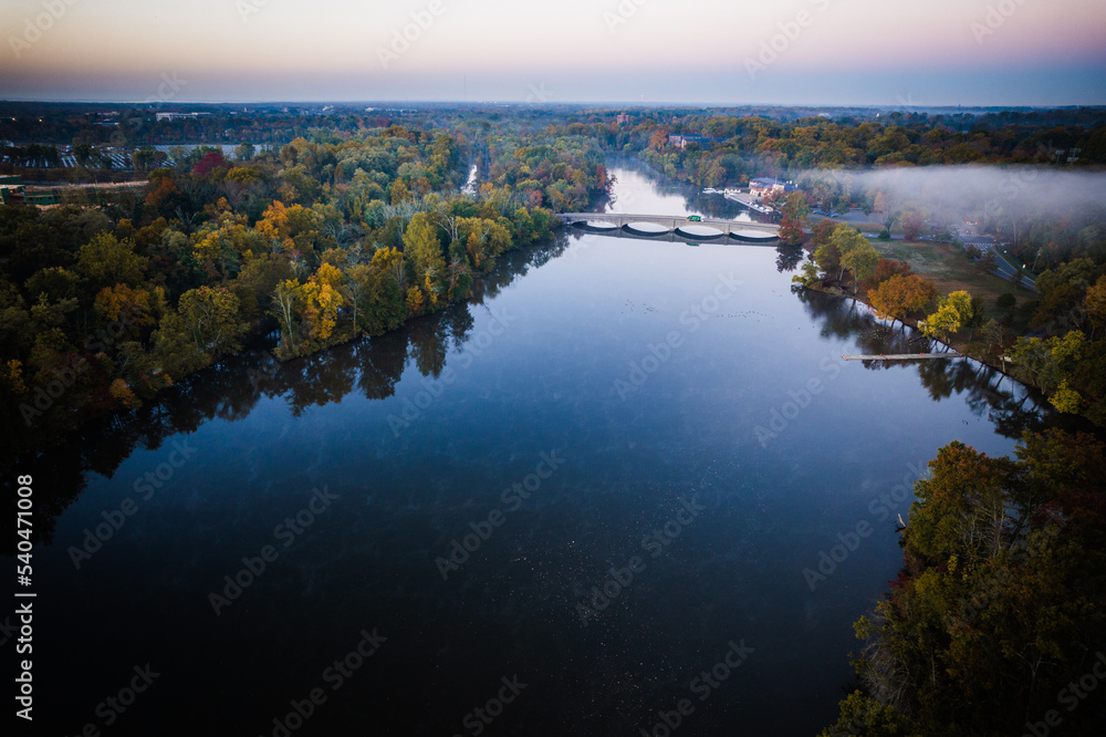 Drone Sunrise in Princeton, New Jersey Drone Sunrise in Princeton, New Jersey