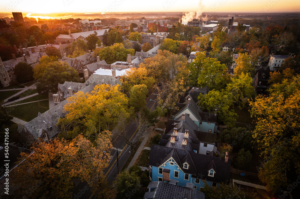 Drone Sunrise in Princeton, New Jersey Drone Sunrise in Princeton, New Jersey