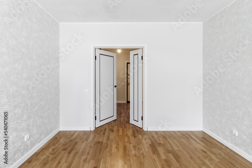 Interior and entrance doors in the new apartment.