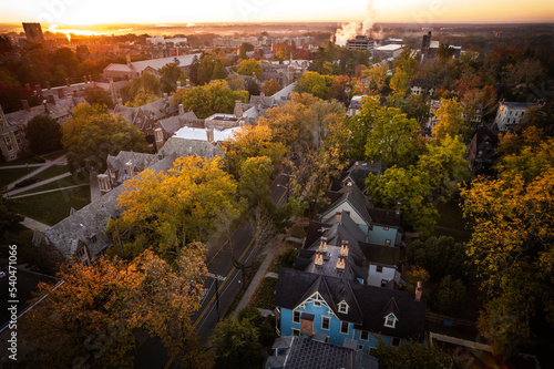 Drone Sunrise in Princeton, New Jersey  © Jin