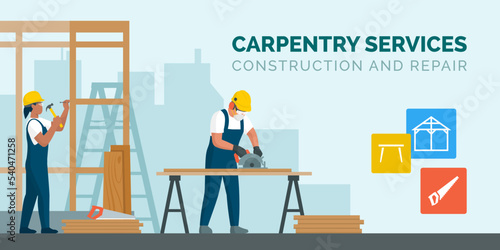 Carpentry service: construction and repair