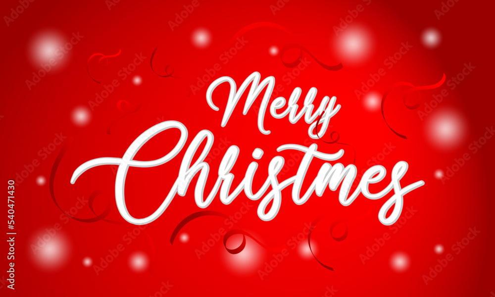 Merry Christmas and New Year Typographical on red Xmas background. Merry Christmas card. Vector Illustration Merry Christmas and New Year Typographical on red Xmas background. Merry Christmas card. Vector Illustration