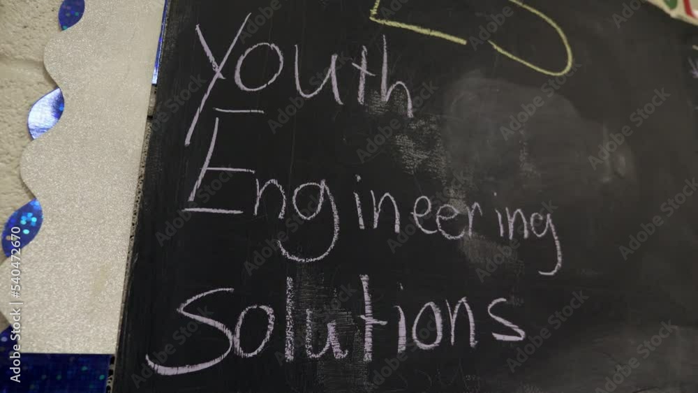 Chalkboard with science terms Stock Video Adobe Stock
