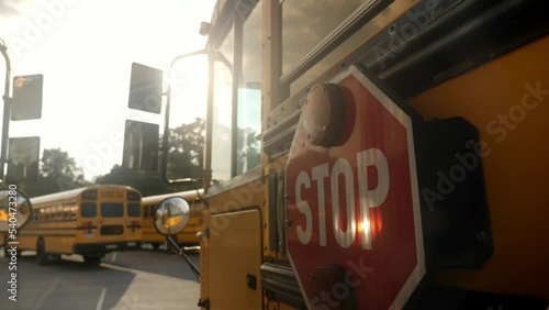 School bus stop sign