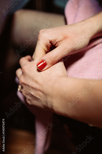 Wallpaper Mural woman's hand with red nails  Torontodigital.ca
