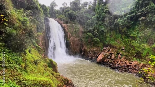 Waterfall in Khao Yai National Park, Thailand. photo