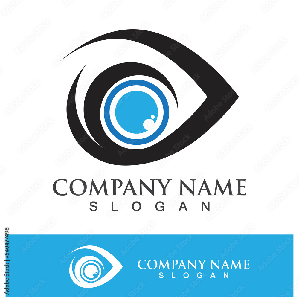 eye care vector logo design