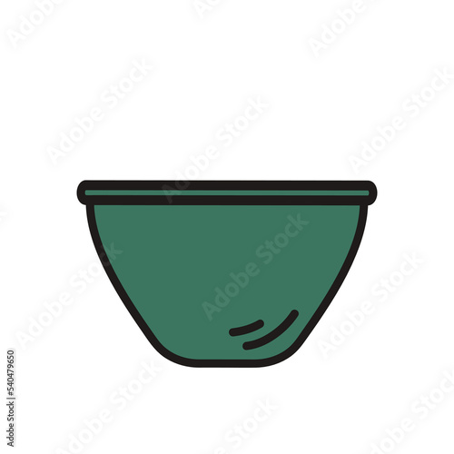 Cup for tea ceremony. Doodle style