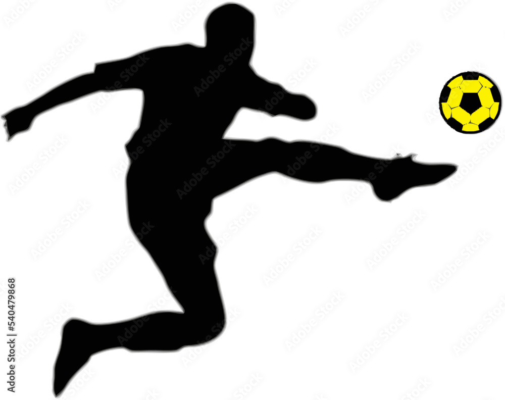 silhouette design of football players in action with transparent background silhouette design of football players in action with transparent background