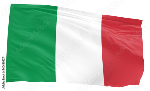 waving flag of Italy transparent background PNG