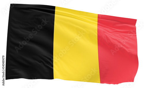 waving flag of Belgium transparent background PNG