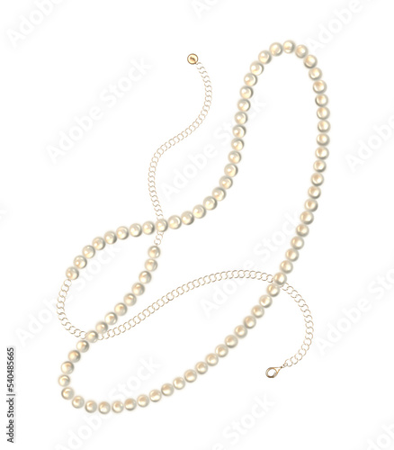 Pearl jewelry. Isolated PNG